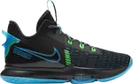 Кроссовки Nike LeBron Witness 5 'Black Light Blue Fury', черный - фото 2