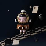 Фигурка Pop Mart Skullpanda Image of Reality Series - The Merchant - фото 2