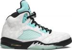 Кроссовки Air Jordan 5 Retro Island Green, зеленый - фото