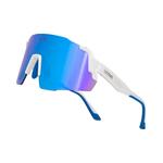 Солнцезащитные очки для велоспорта Active KA-092AC1, блестящий белый/синий - фото