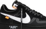Кроссовки Nike Off-White x Air Force 1 Low 'Black', черный - фото 3