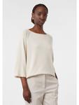 Вязаный свитер в цвете 8102_бежевый comma - фото 2