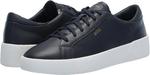 BOSS мужские кроссовки Belwar Smooth Leather Low Top, Blueberry Blue - фото 7