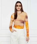 Блуза Slim fit Pinko, оранжевый - фото