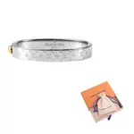 Браслет Nanogram Cuff Monogram S LOUIS VUITTON, серебряный - фото