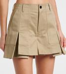 Хлопковые шорты Sacai, бежевый - фото 4