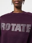 ROTATE джемпер со стразами, фиолетовый - фото 5