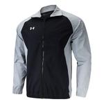 Куртка sportstyle woven full zip jacket 'black grey' Under Armour, черный - фото