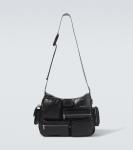 Кожаная сумка-почтальон Superbusy Balenciaga, черный - фото