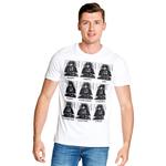 Футболка Star Wars - Darth Vader Multiface белая - фото