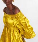 Мини-платье Martine с рюшами Ulla Johnson, Golden Beryl - фото 4