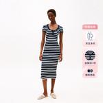 Хлопковое платье миди Tommy Hilfiger, синий - фото 5