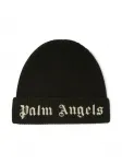 Шапка бини с вышитым логотипом Palm Angels Kids, черный - фото