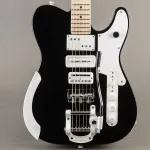 Fender Jack White Triplecaster 2025, черно-белый эбен - фото