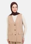 Жилет REFKA Modanisa, бежевый - фото