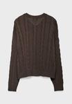 Кардиган Stradivarius Cardigan, Dark Brown - фото 7