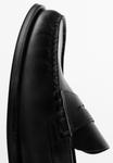 Лоферы Massimo Dutti OILED LOAFERS, Black - фото 5