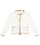 Хлопковый кардиган Monnalisa, золотой - фото