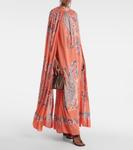 Платье с пейсли-накидкой Etro, Stampa F.Do Rosa - фото 2