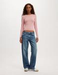 Топ Cotton:On All day crew long sleeve in prairie pink - фото 2