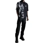 VERSACE JEANS COUTURE Мужская черная поло - фото 4