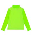 Сетчатый топ с высоким воротником Caroline Bosmans, зеленый - фото 4