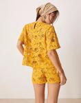 Топ с цветочным принтом цвета охры Asos Design - фото 3