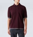 Хлопковая поло Prada, Burgundy - фото 3