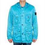 Куртка logo patch drawstring hooded jacket 'blue' Stone Island, синий - фото 3