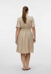 Платье Vero Moda Curve VMCMELANEY MIDI, Overcast/Beige - фото 3
