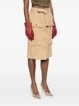 Юбка миди карго Giuseppe Di Morabito, нейтральный - фото 3