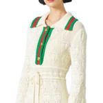 Женское платье с длинными рукавами GUCCI, айвори - фото 6