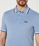 Рубашка поло Longline fit Boss Green, синий - фото 4