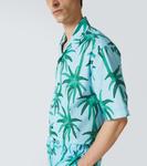 Рубашка из хлопкового поплина с джинсовым принтом Jacquemus, Print Palmtrees Star Blue - фото 5