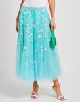 Юбка миди Maison Common, бирюзовый - фото 4