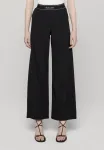 Широкие брюки Another Cotton Lab, Black - фото