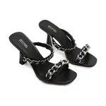 Кожаные тапочки Clara Michael Kors, черный - фото 2