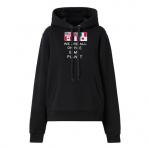 Свитер hoodie drawstring hoodie black Burberry, черный - фото