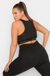 Активный топ с укороченным кроем Yours, черный - фото 2