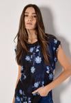Блуза FLORAL Apricot, темно-синий - фото