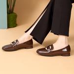 Лоферы женские низкие коричневый Satchi - фото 7