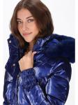 Женская куртка синего цвета faina - фото 5