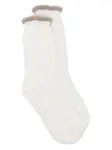 Носки с оборками Forte Forte, белый - фото