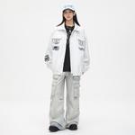 Кожаная куртка Ice Flying Unisex, Бордовый - фото 5