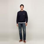 Свитшот с вышитым логотипом Tommy Hilfiger, синий - фото 7