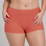 Женские шорты размера плюс Calypsa, цвет rust - фото