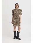 Платье IXNINA, стандартного кроя, с леопардовым принтом. ICHI - фото 12