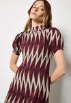 Платье Apricot ZIGZAG PATTERN, Burgundy/Bordeaux - фото 4