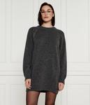 Шерстяное платье в даледе Ba&Sh, серый - фото