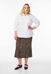 Юбка Zizzi A-line skirt, Leo Aop/Brown - фото